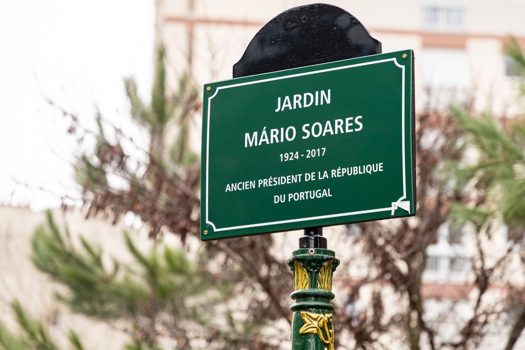 Imagem de destaque para a notícia Inauguração do jardim Mário Soares em Paris