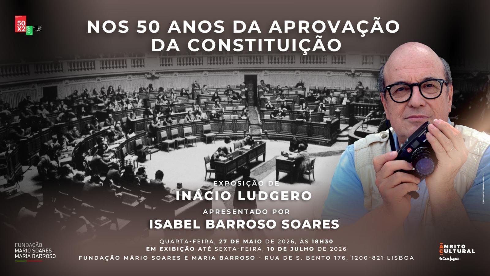 Imagem de destaque para o evento Exposição "Nos 50 anos da aprovação da Constituição", de Inácio Ludgero